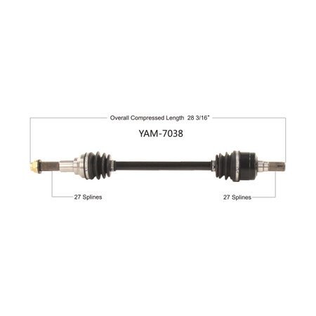 Wide Open OE Replacement CV Axle for YAM REAR L/R WOLVERINE X2/X4 20-21 YAM-7038